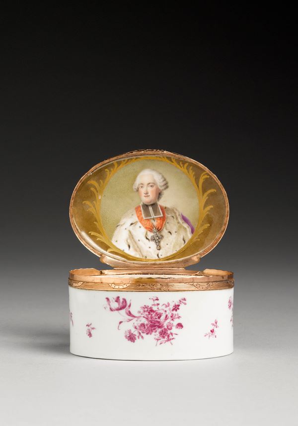 Snuffbox with a portrait of Clemens Wenceslas of Saxony | MasterArt